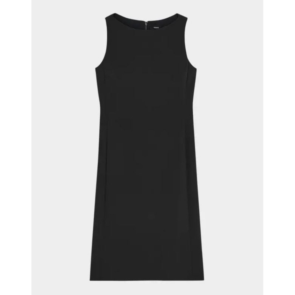 MISOOK Sleeveless Knit Sheath Dress Career Office Minimalist Chic Capsule Sz XS